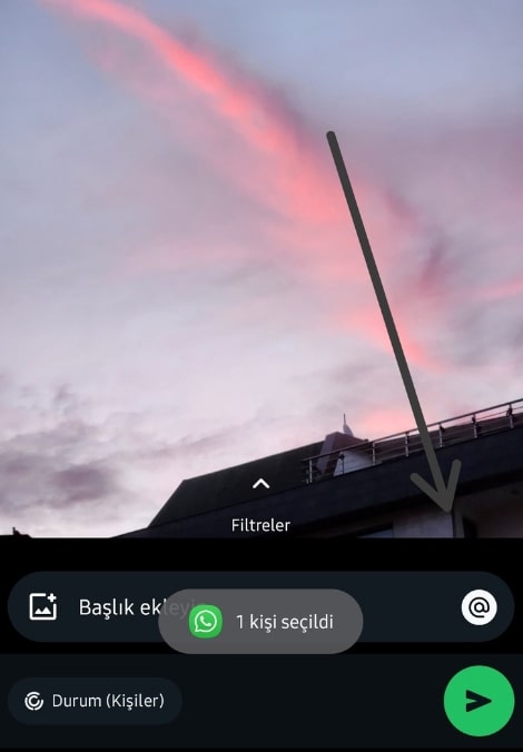 Whatsapp durum kişi etiketleme