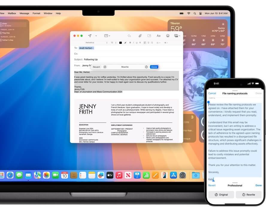 apple intelligence yeni yazma araclari