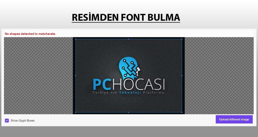 resimden font bulma yontemleri