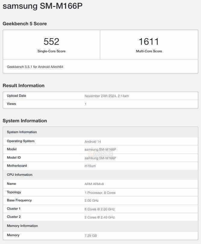 Samsung Galaxy M16