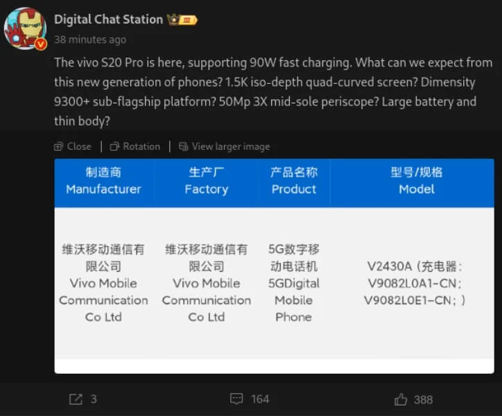 Vivo S20 Pro 1
