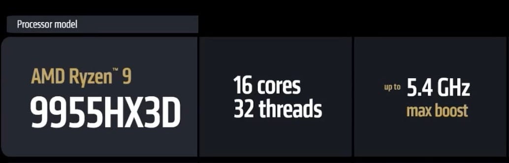 Ryzen 9955HX3D