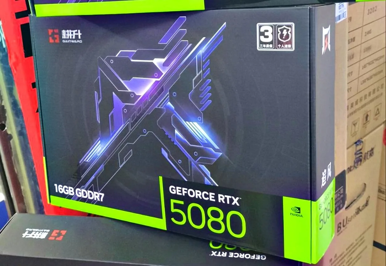 Gainward RTX 5080 Ekran Kartı Kutusu Sızdı, 16GB VRAM Doğrulandı