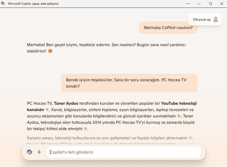 microsoft copilot kullanim