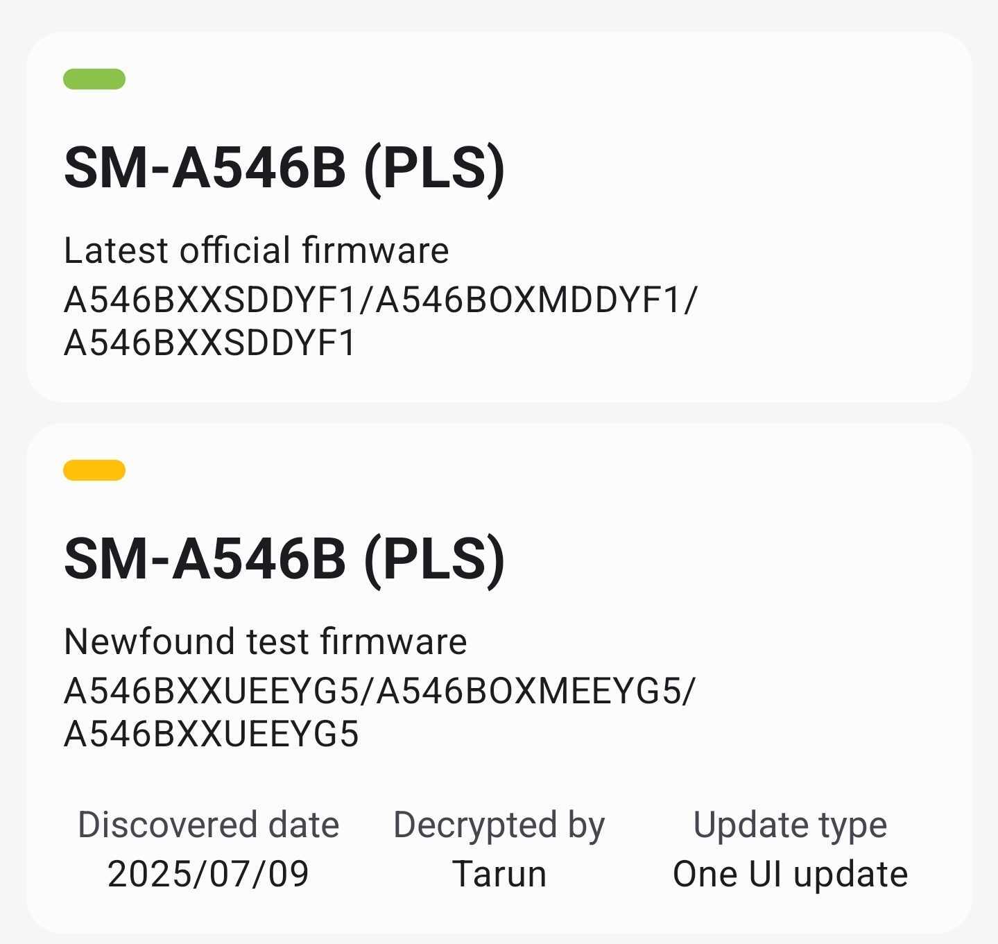 Galaxy A54 için One UI 8