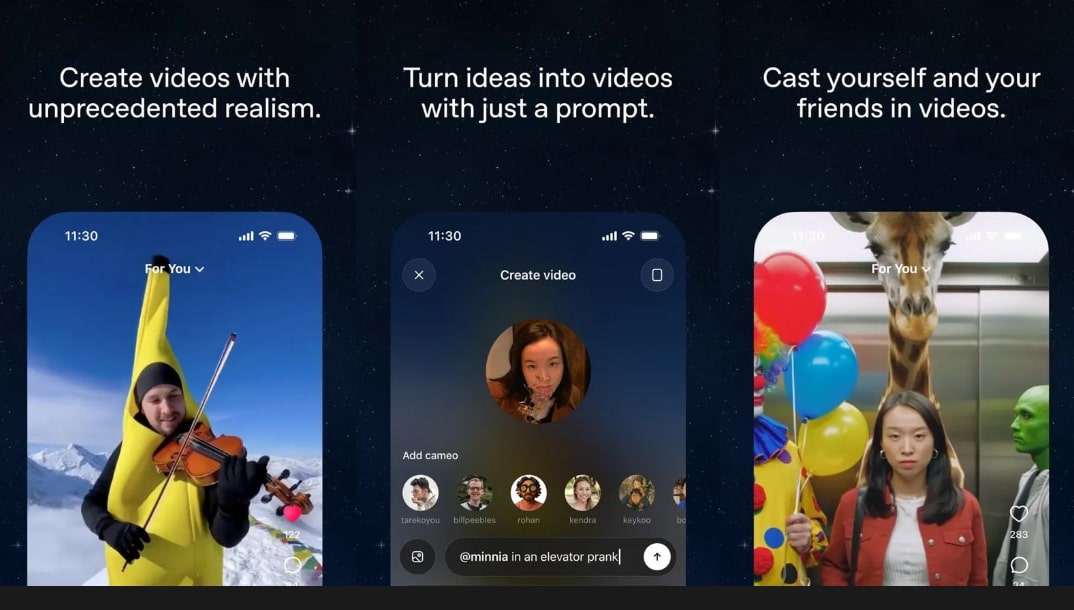 OpenAI Yeni Video Uygulamasi Sora Ve Sora 2yi Tanitti V