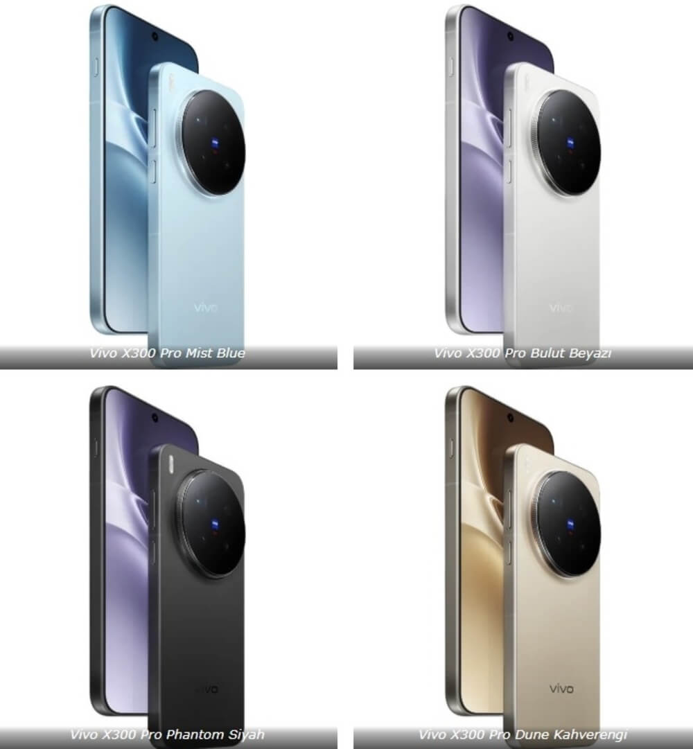 Vivo X300 renk secenekleri